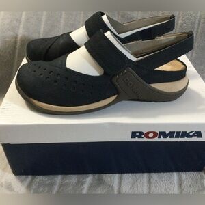 NIB- Romika Blue Milla 133 Clogs EU 36 usa 6